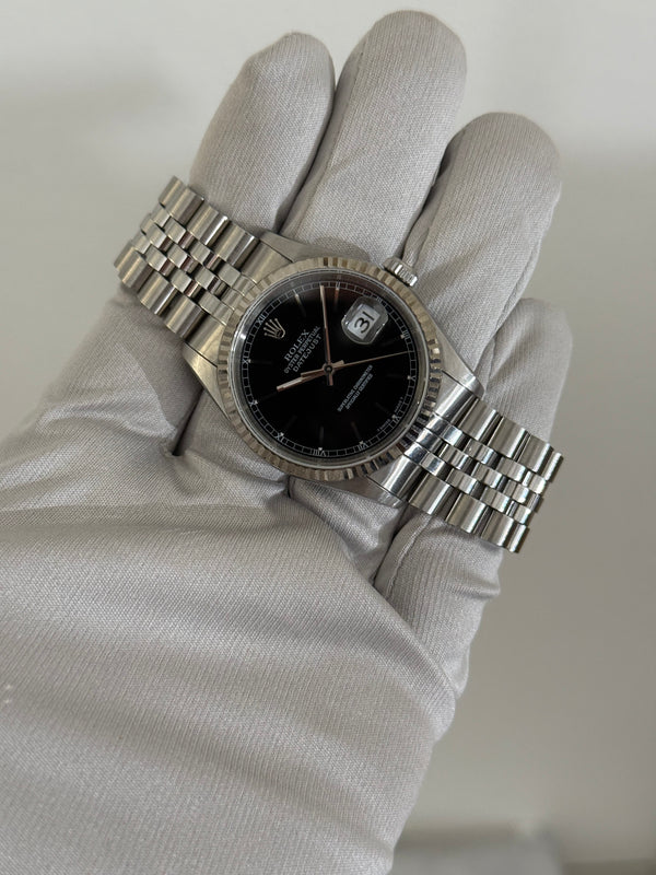 Rolex Watch Datejust 36 16234 - Black Dial - Watch Only - 1996