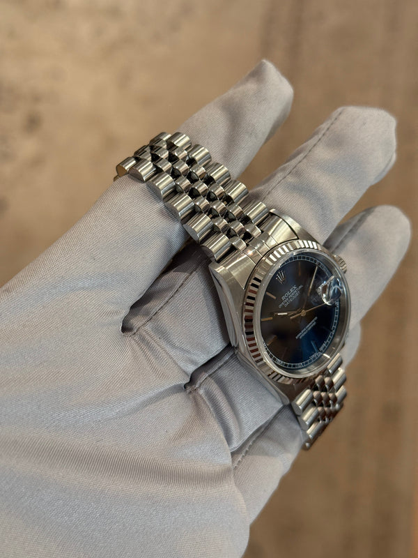 Rolex Watch Datejust 36 16234 - Blue Dial - Watch Only (1995)