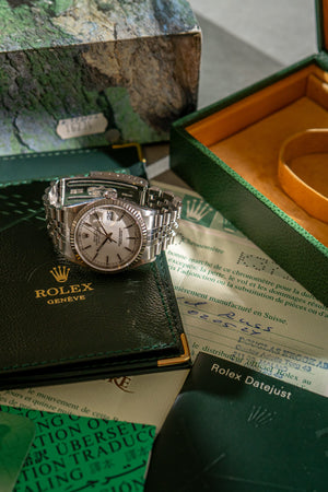 Rolex Watch Datejust 36 16234 - White Dial - Box & Papers - 2002