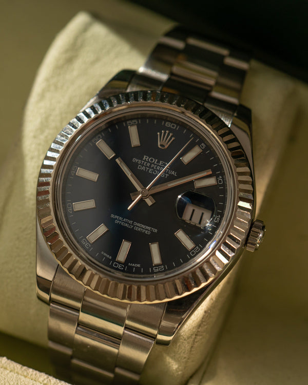 Rolex Datejust 41 116334 - Blue Dial - Full Set (2014)