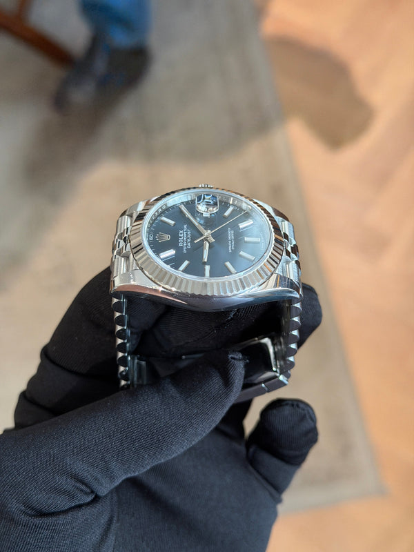 Rolex Watch Datejust 41 126334 - Blue Dial Jubilee - Full Set (2019)