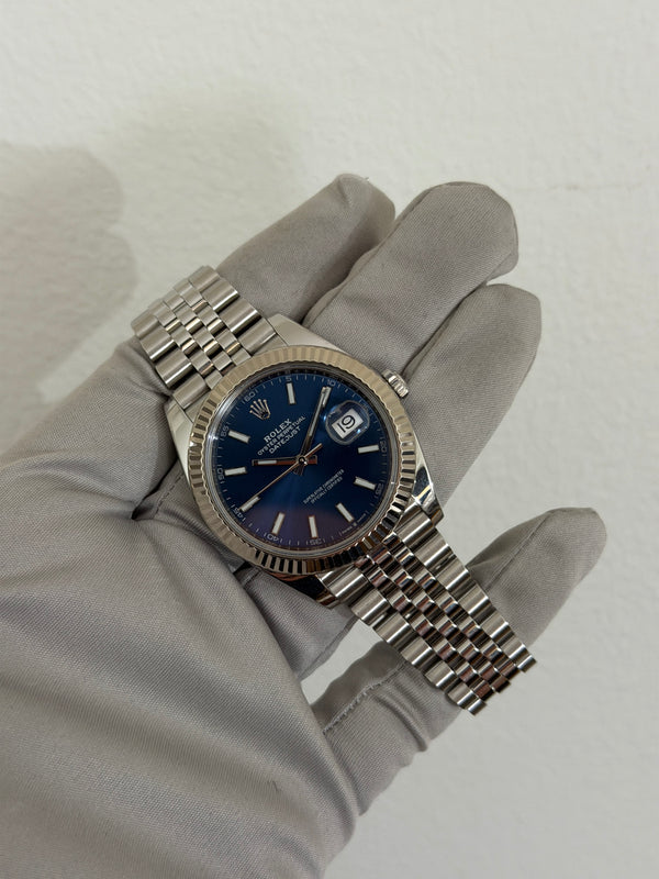Rolex Watch Datejust 41 126334 - Blue Dial Jubilee - Full Set - 2019