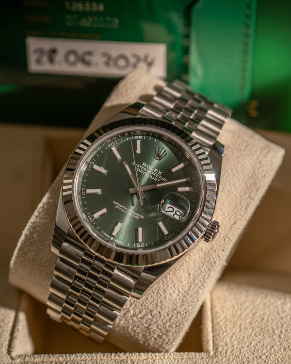 Rolex Datejust 41 126334 - Green Dial - Full Set (2024)