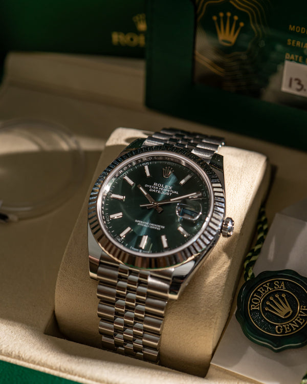 Rolex Watch Datejust 41 126334 - Mint Green Dial - Jubilee - Full Set (2025)