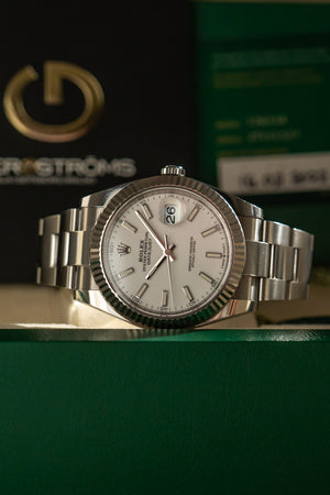 Rolex Watch Datejust 41 126334 - White Dial - Full Set - 2022