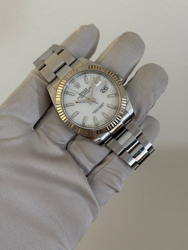 Rolex Watch Datejust 41 126334 - White Dial - Full Set - 2022
