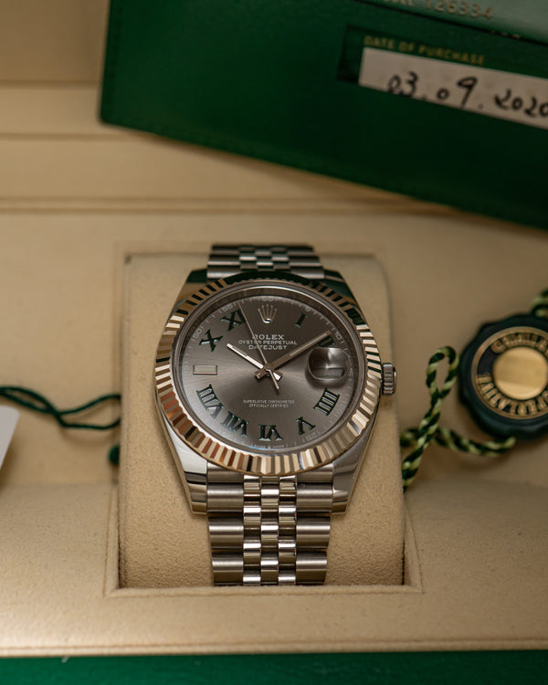 Rolex Watch Datejust 41 126334 - Wimbledon Dial - Jubilee - Full Set - 2020