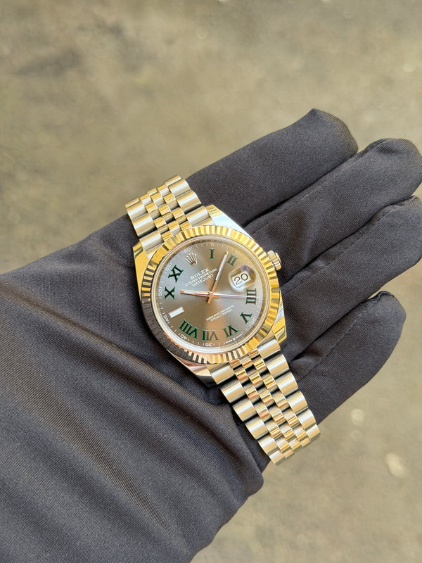 Rolex Watch Datejust 41 126334 - Wimbledon Dial - Jubilee - Full Set - 2020