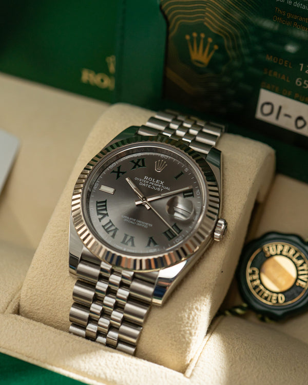 Rolex Watch Datejust 41 126334 - Wimbledon - Full Set - 2023