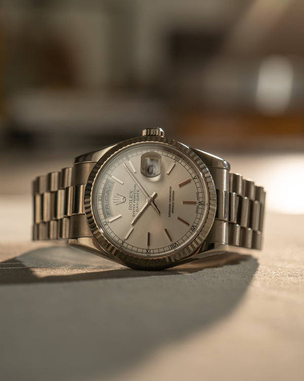 Rolex Day-Date 118239 - White Gold - Silver Dial (ca. 2001)