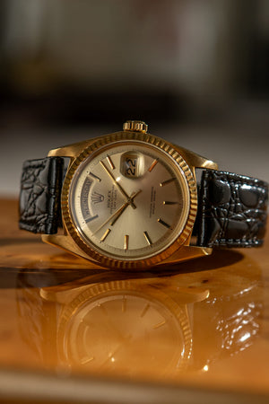 Rolex Watch Day-Date 1803 - Japan Market No-Lume Silver Dial - Watch Only - 1969
