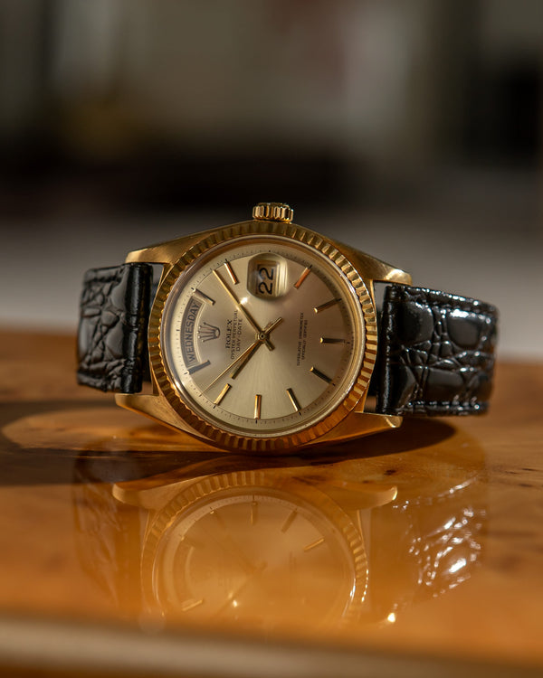 Rolex Watch Day-Date 1803 - Japan Market No-Lume Silver Dial - Watch Only - 1969