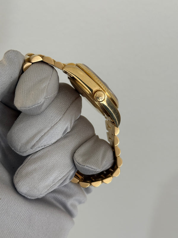 Rolex Watch Day-Date 18038 - Yellow Gold - Blue Jubilee Dial - Watch Only (1979)