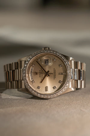 Rolex Day-Date 18049 - Factory diamonds (ca. 1989)