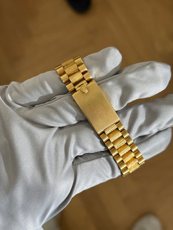 Rolex Watch Day-Date 1807 - Qaboos Dial - Bark Finish - Watch Only (1973)