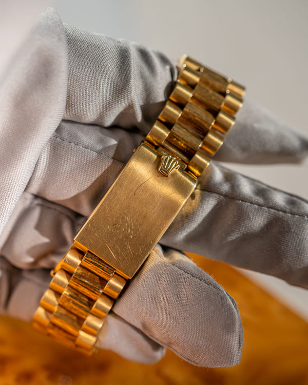 Rolex Watch Day-Date 1807 - Qaboos Dial - Bark Finish - Watch Only (1973)