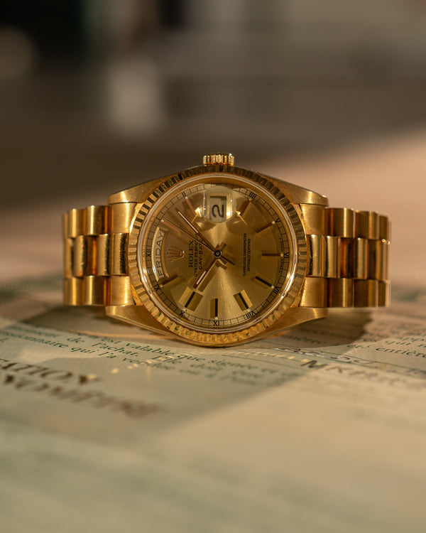 Rolex Day-Date 18238 – Unpolished with Papers (1991)