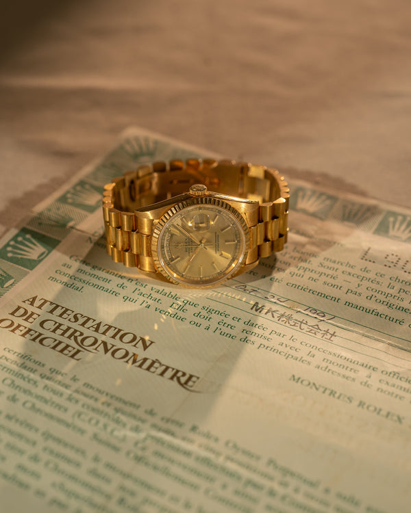 Rolex Day-Date 18238 – Unpolished with Papers (1991)