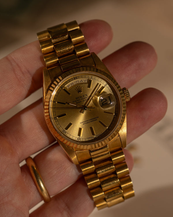 Rolex Day-Date 18238 – Unpolished with Papers (1991)