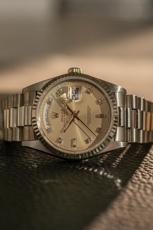 Rolex Day-Date 18239 - Creamy Diamond Dial (ca. 1990)