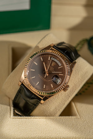 Rolex Day-Date 36 118135 - Everose Gold - Box & Card (2016)