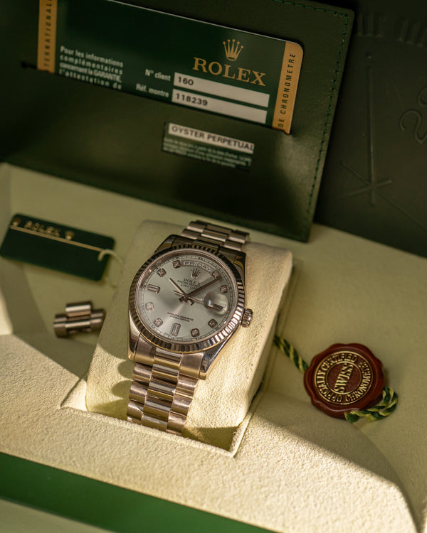 Rolex Day-Date 36 118239 – Diamond Dial - Full Set (2013)