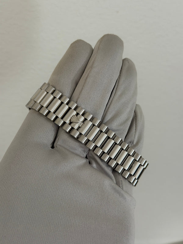 Rolex Watch Day-Date 40 228206 - Platinum Ice Blue Roman - Full Set (2021)
