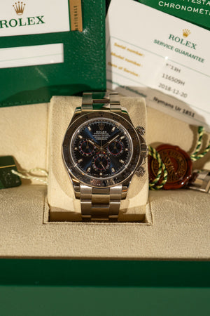 Rolex Daytona 116509 – Blue Dial – White Gold – Box & Papers (2015)