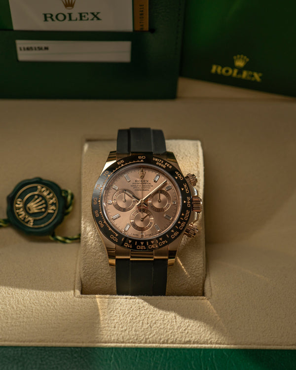 Rolex Daytona 116515LN - Sundust Baguette dial - Full Set (2019)