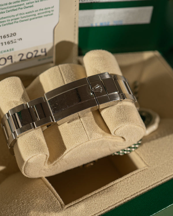 Rolex Daytona 116520 – Black Dial – Rolex CPO 2024 – Full Set (2016)