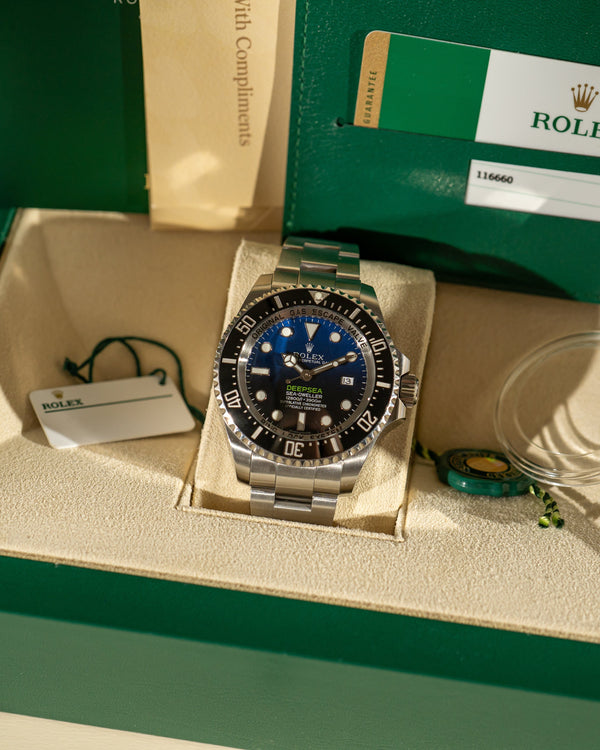 Rolex Deepsea Sea-Dweller 116660 "D-Blue" – Full Set (2016)