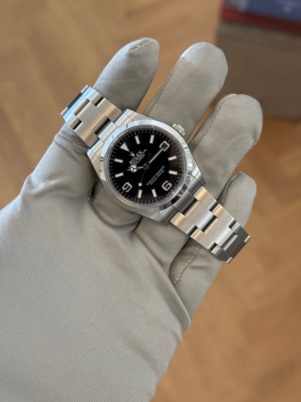 Rolex Explorer 36 124270 - Black Dial 3-6-9 - Full Set (2025)
