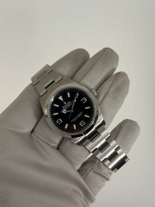 Rolex Watch Explorer 36 124270 - Black Dial - Full Set + Original Invoice - 2026