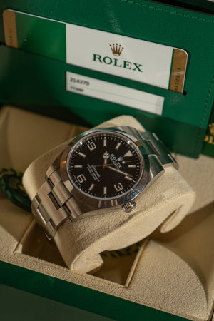 Rolex Explorer 39 214270 – MK2 Dial – Full Set LC100 (2016)