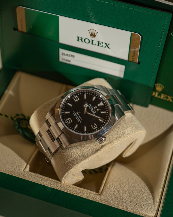 Rolex Explorer 39 214270 – MK2 Dial – Full Set LC100 (2016)