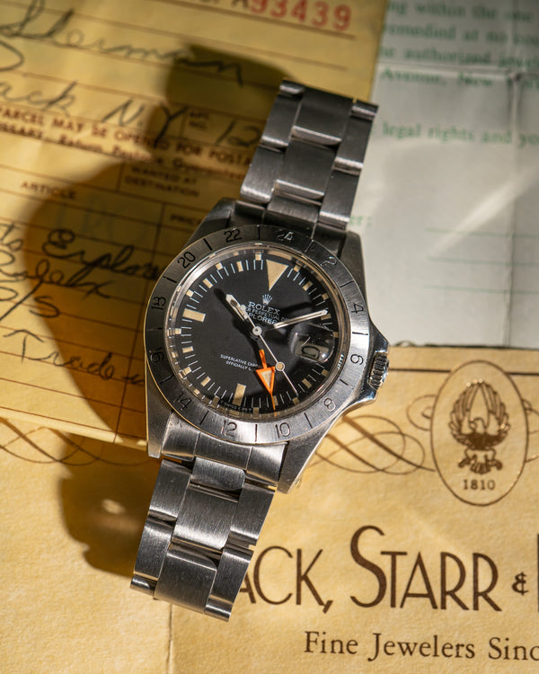 Rolex Explorer II 1655 - Cream patina - Full Set (1981)