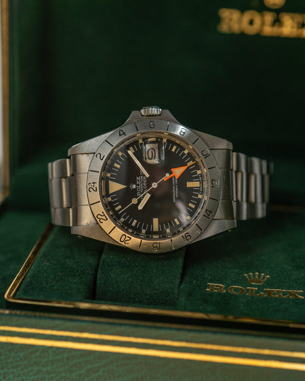 Rolex Explorer II 1655 - Cream patina - Full Set (1981)