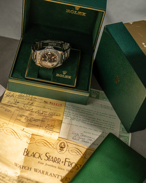 Rolex Explorer II 1655 - Cream patina - Full Set (1981)