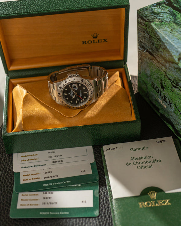 Rolex Explorer II 16570 - Black Dial - Box & Papers (2005)