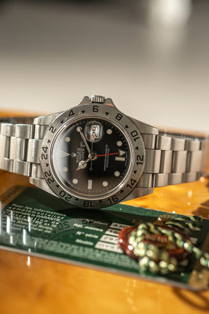 Rolex Watch Explorer II 16570 - Black Dial - Cal. 3186 - Papers & Red Tag - 2008