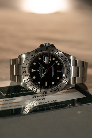 Rolex Explorer II 16570 - Black Dial - Caliber 3186
