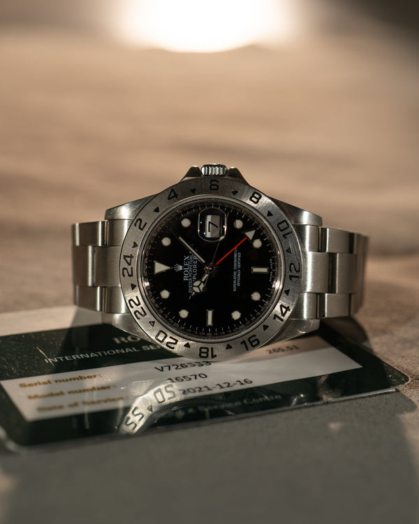 Rolex Explorer II 16570 - Black Dial - Caliber 3186