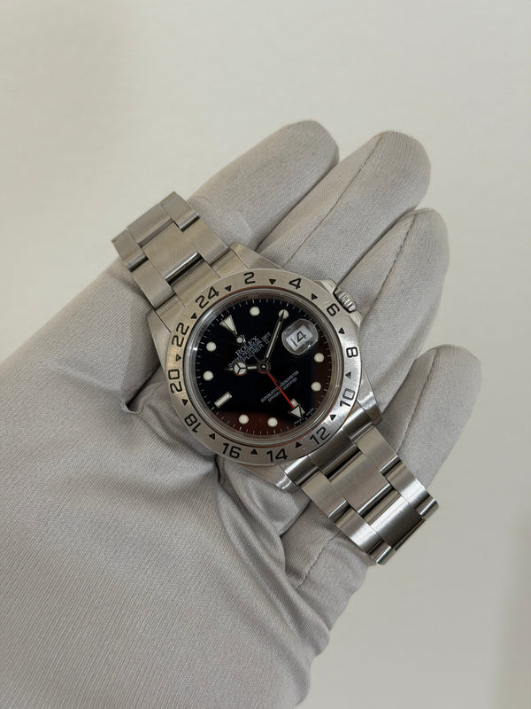 Rolex Watch Explorer II 16570 - Black Dial - Rolex Service Card - 2006