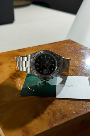 Rolex Watch Explorer II 16570 - Black Dial - Rolex Service Card - 2006