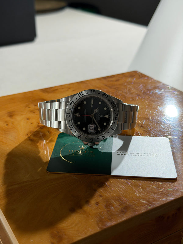 Rolex Watch Explorer II 16570 - Black Dial - Rolex Service Card - 2006