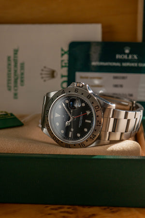 Rolex Watch Explorer II 16570 - Black Tritium Dial - Box & Service Papers - 1994