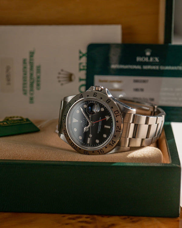 Rolex Watch Explorer II 16570 - Black Tritium Dial - Box & Service Papers - 1994