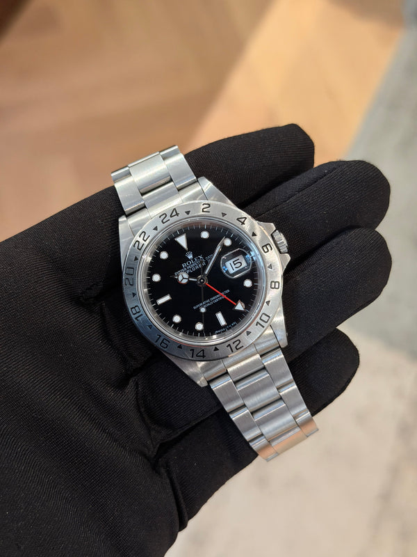 Rolex Watch Explorer II 16570 - Black Tritium Dial - Box & Service Papers - 1994
