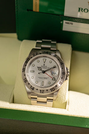 Rolex Watch Explorer II 16570 Polar - New Old Stock Full Stickers - Full Set - 2019
