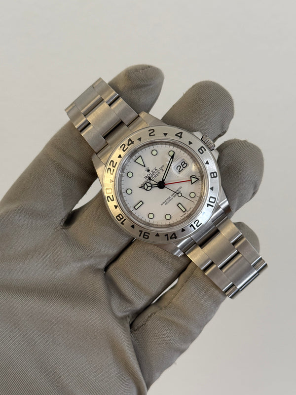 Rolex Watch Explorer II 16570 Polar - New Old Stock Full Stickers - Full Set - 2019